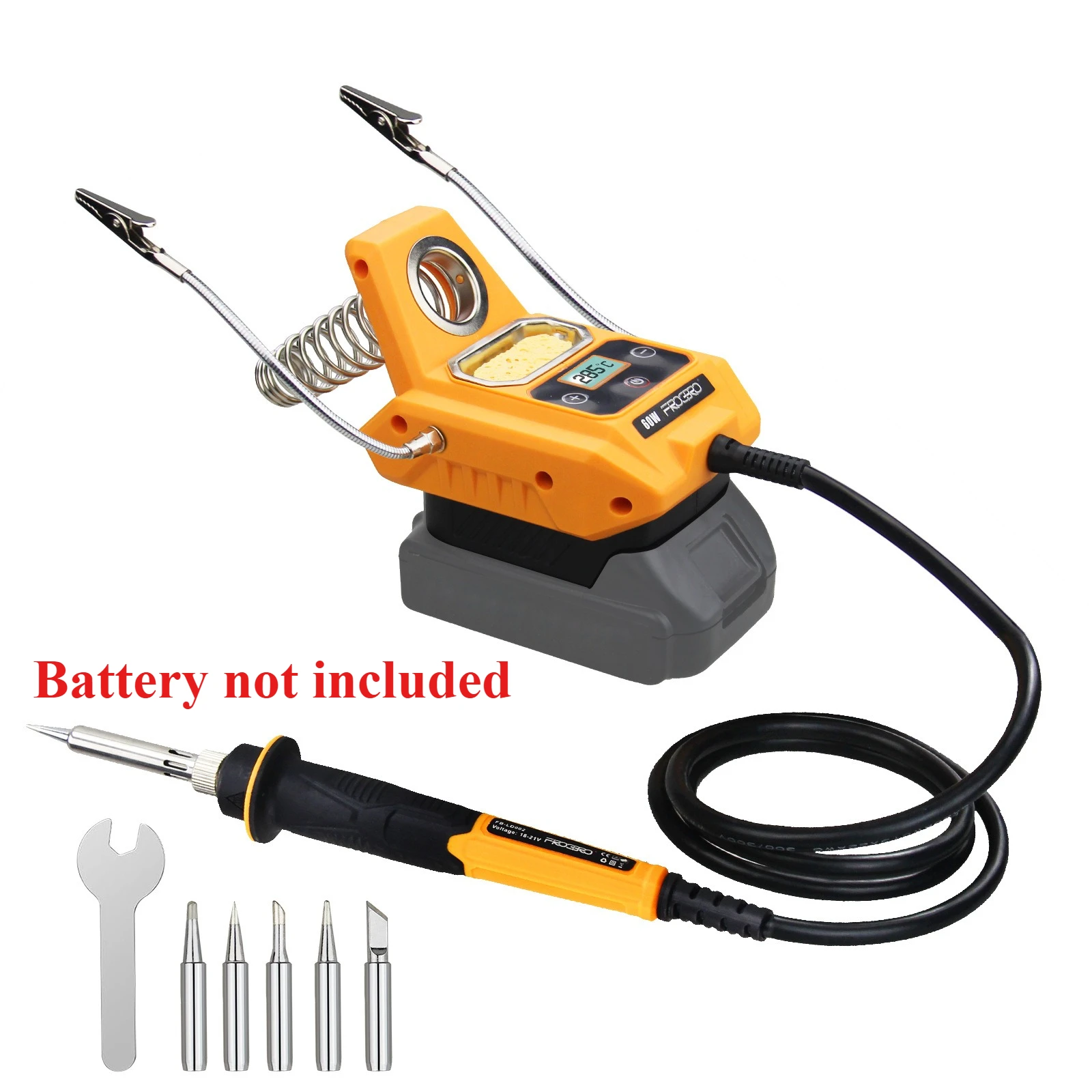 Suitable for Dewei Makita, a convenient charging soldering iron with a wireless soldering tool and auxiliary soldering clip
Suitable for Dewei Makita, a convenient charging soldering iron with a wireless soldering tool and auxiliary soldering clip
