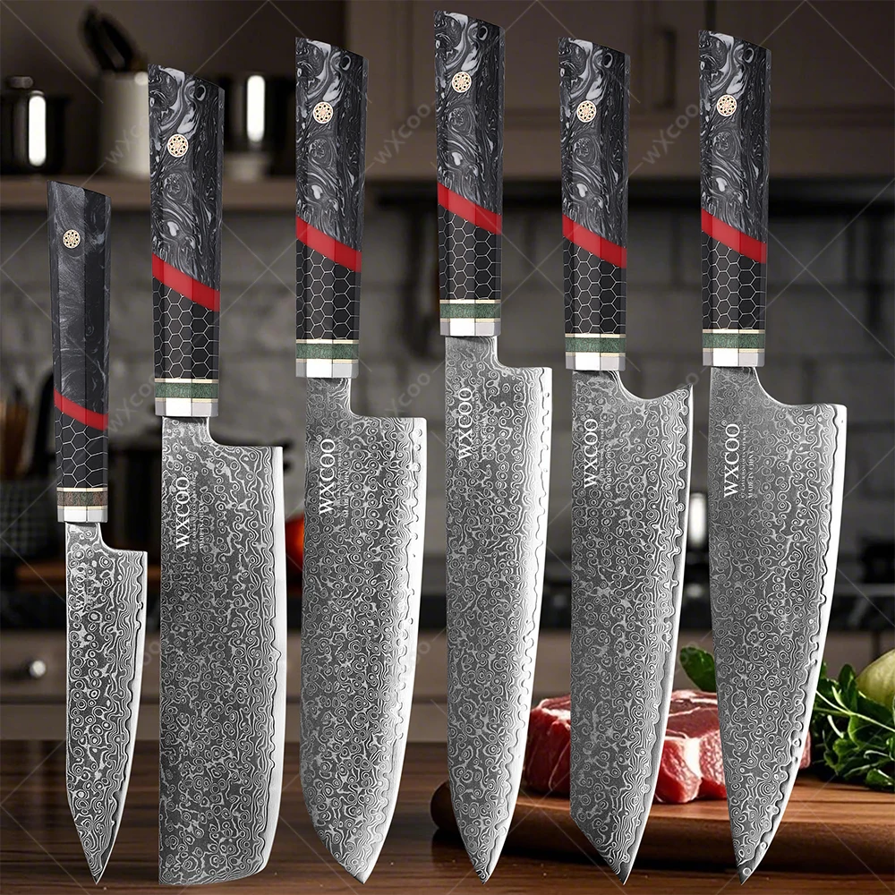 WXCOO Japanese Kiritsuke Chef Knife Hand Forged Damascus Steel Kitchen Knives Handmade Knife Slicing Meat Cleaver Cooking Tool
WXCOO Japanese Kiritsuke Chef Knife Hand Forged Damascus Steel Kitchen Knives Handmade Knife Slicing Meat Cleaver Cooking Tool