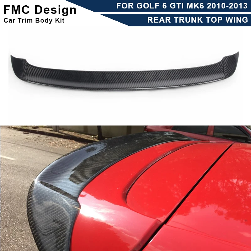 Carbon Fiber Rear Spoiler for Volkswagen Golf 6GTI MK6 2010-2013 FRP Rear Trunk Spoiler Lip Guide Wing Lip Rear Wing Body Kit
Carbon Fiber Rear Spoiler for Volkswagen Golf 6GTI MK6 2010-2013 FRP Rear Trunk Spoiler Lip Guide Wing Lip Rear Wing Body Kit