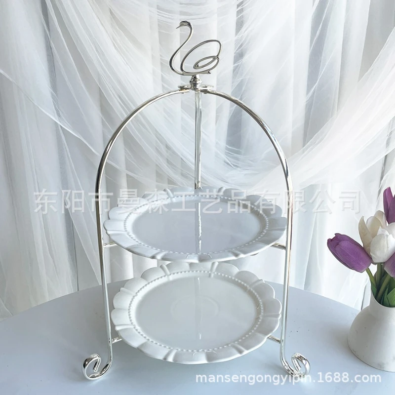 LMM European metal folding two-layer cake rack afternoon tea snack rack fruit plate
LMM European metal folding two-layer cake rack afternoon tea snack rack fruit plate