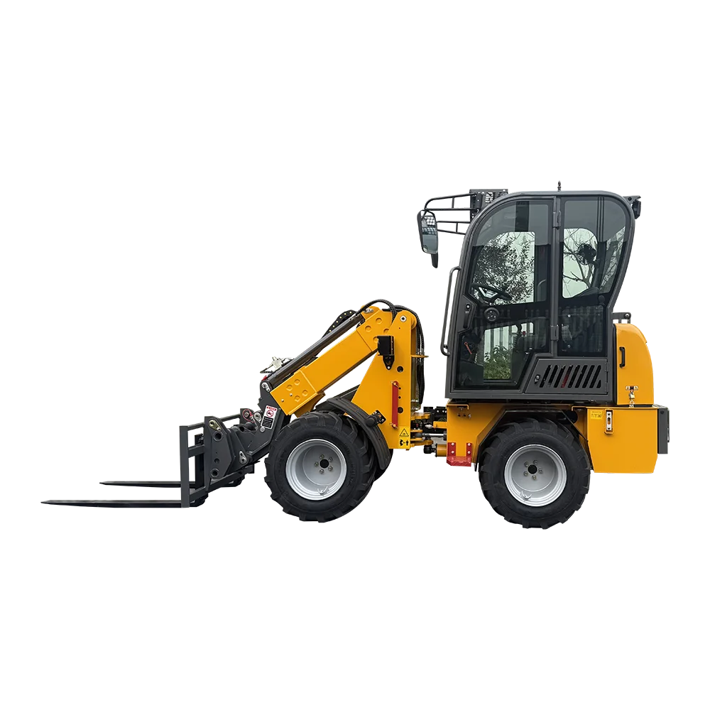 Micro boom loader 4x4 all terrain vehicle articulated small wheel telescopic arm front loader
Micro boom loader 4x4 all terrain vehicle articulated small wheel telescopic arm front loader