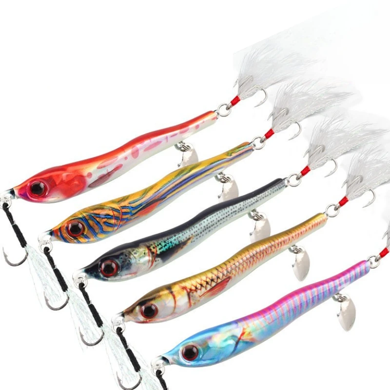 2pcs S-shaped Snake Lure Fishing Glow Jig 3D Print Treble Hook Speed Falling Angler20g-80g Metal Hard Bait Sinking Jigging Bait 
2pcs S-shaped Snake Lure Fishing Glow Jig 3D Print Treble Hook Speed Falling Angler20g-80g Metal Hard Bait Sinking Jigging Bait