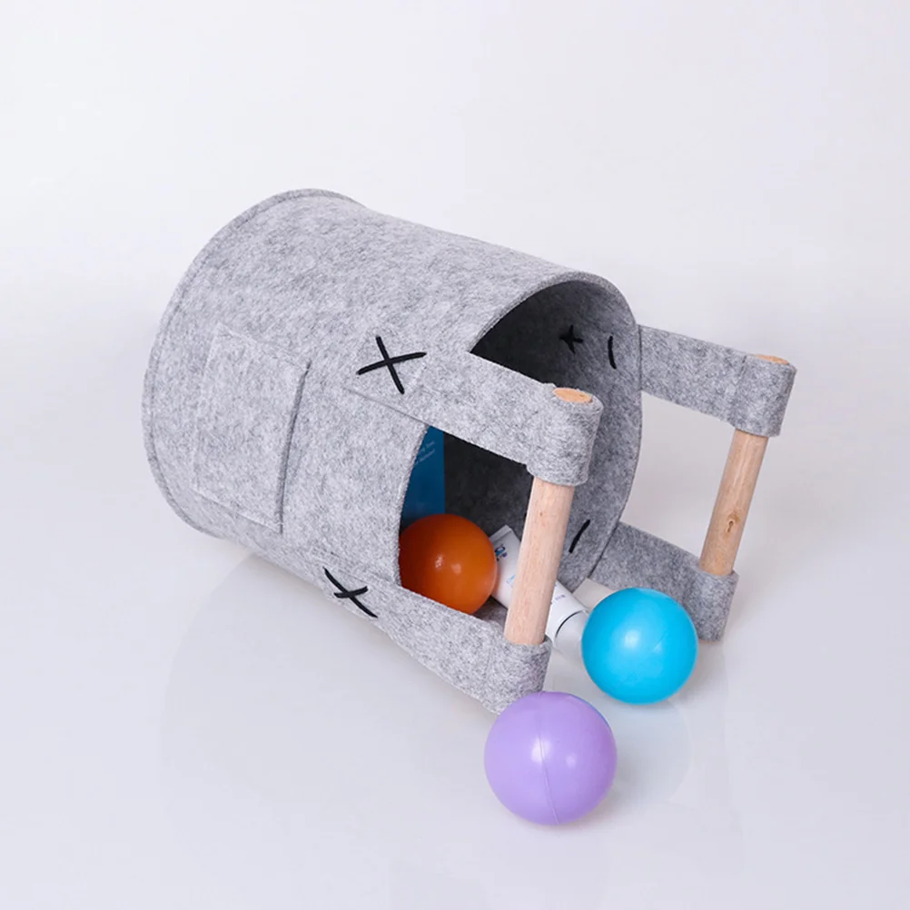 Felt Storage Bucket Large Capacity Household Clothes Basket Reusable Simple Holder Saving Barrel Shaped
Felt Storage Bucket Large Capacity Household Clothes Basket Reusable Simple Holder Saving Barrel Shaped
