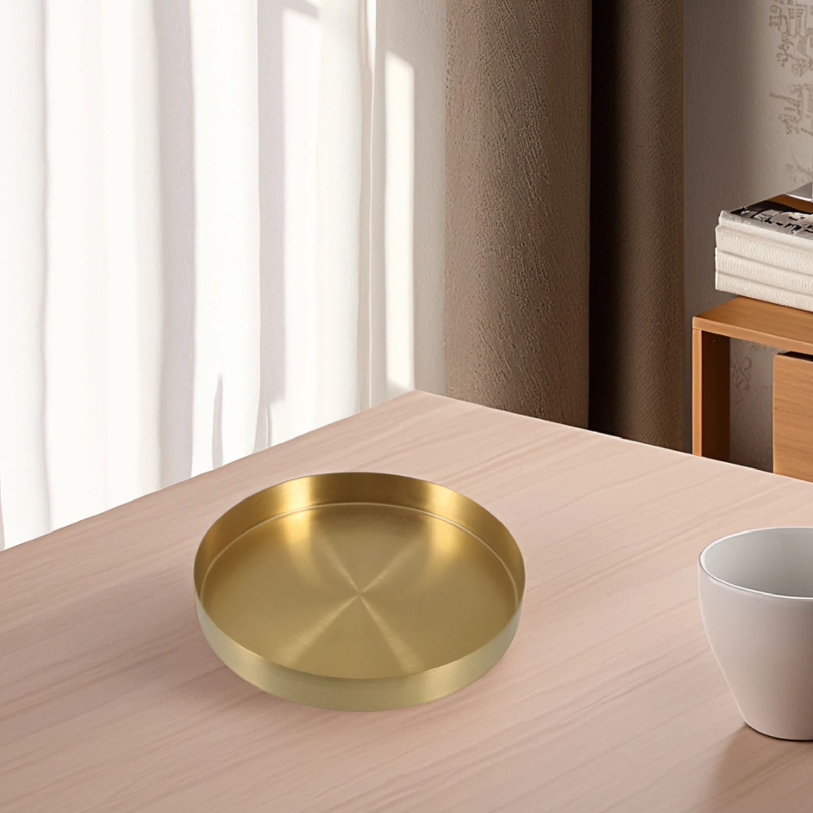Tray Jewelry Bowl Golden Stainless Steel Disc Round Metal Decorative Trinket serving Fruit Plate Ring Dish Storage
Tray Jewelry Bowl Golden Stainless Steel Disc Round Metal Decorative Trinket serving Fruit Plate Ring Dish Storage