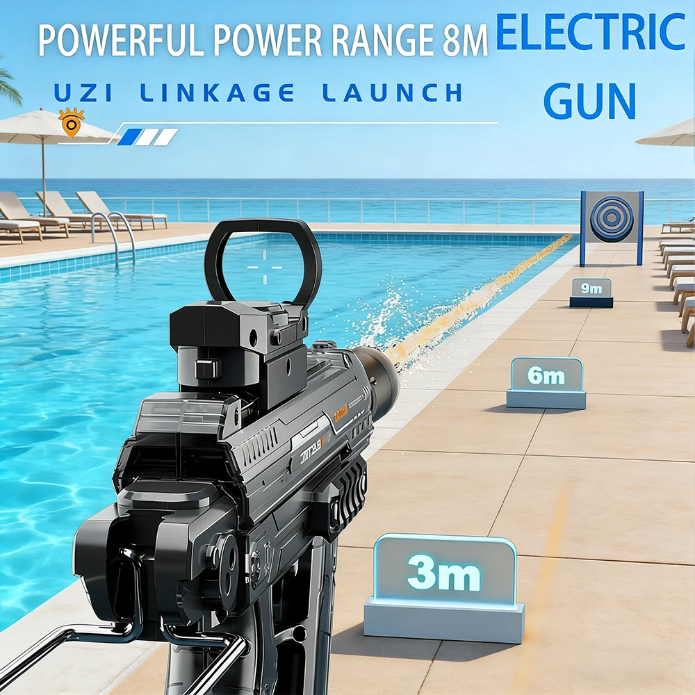 LED Light Flame Effect Electric Water Gun Rechargeable High Pressure Long Range Automatic Burst Portable Kids Pool Beach Toys
LED Light Flame Effect Electric Water Gun Rechargeable High Pressure Long Range Automatic Burst Portable Kids Pool Beach Toys