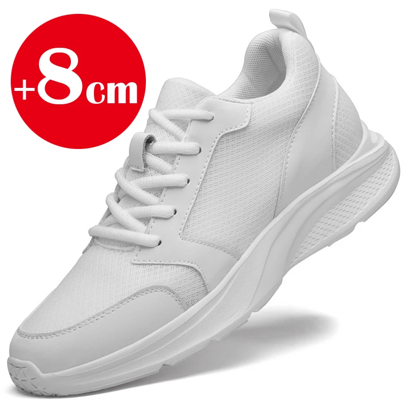 Men's 8cm inner height increase mesh shoes, heightening sports and casual shoes, invisible inner height increase 6cm white shoes
Men's 8cm inner height increase mesh shoes, heightening sports and casual shoes, invisible inner height increase 6cm white shoes