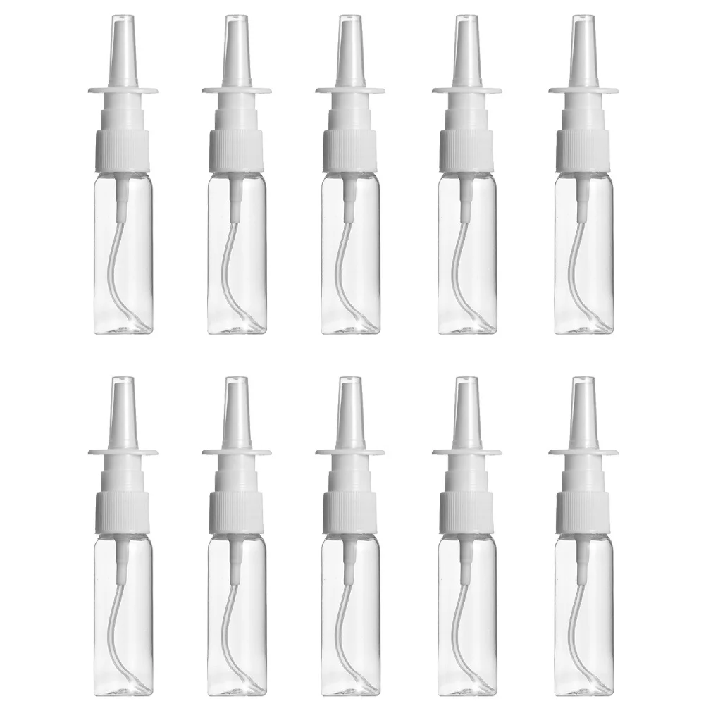 10Pcs Portable Nasal Spray Bottle 30Ml Transparent Refillable Plastic Spray Dispenser Long Nozzle Container for Travel Business
10Pcs Portable Nasal Spray Bottle 30Ml Transparent Refillable Plastic Spray Dispenser Long Nozzle Container for Travel Business