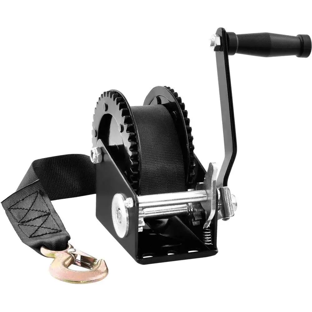 Hand Winch, 2000 lbs Pulling Capacity, Boat for trailer Winch Heavy Duty Rope Crank with 23 ft Polyester Strap and Two-Way
Hand Winch, 2000 lbs Pulling Capacity, Boat for trailer Winch Heavy Duty Rope Crank with 23 ft Polyester Strap and Two-Way