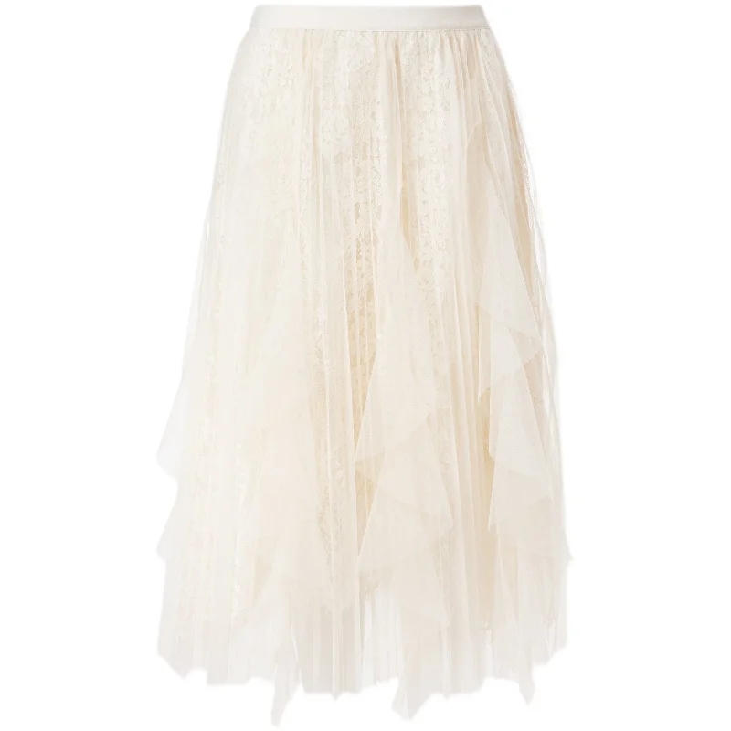 PHERIQUE Silve Four-Season Fairy-Sle Асимметричная плиссированная юбка из кружевного тюля с высокой талией, А-силуэт, из полиэфирного волокна, для повседневной носки
PHERIQUE Silve Four-Season Fairy-Sle Асимметричная плиссированная юбка из кружевного тюля с высокой талией, А-силуэт, из полиэфирного волокна, для повседневной носки