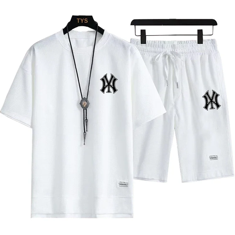 Men's Summer Printed T-Shirt and Shorts Set 2026 Casual Loose Round Neck Short Sleeve 2 Piece Outfits Comfortable Sportswear
Men's Summer Printed T-Shirt and Shorts Set 2026 Casual Loose Round Neck Short Sleeve 2 Piece Outfits Comfortable Sportswear