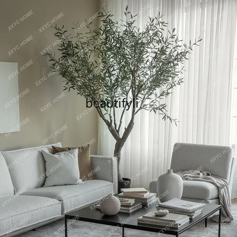 A Olive tree simulation plant decoration large indoor floor-to-ceiling potted plant ornament Nordic bionic green plants
A Olive tree simulation plant decoration large indoor floor-to-ceiling potted plant ornament Nordic bionic green plants