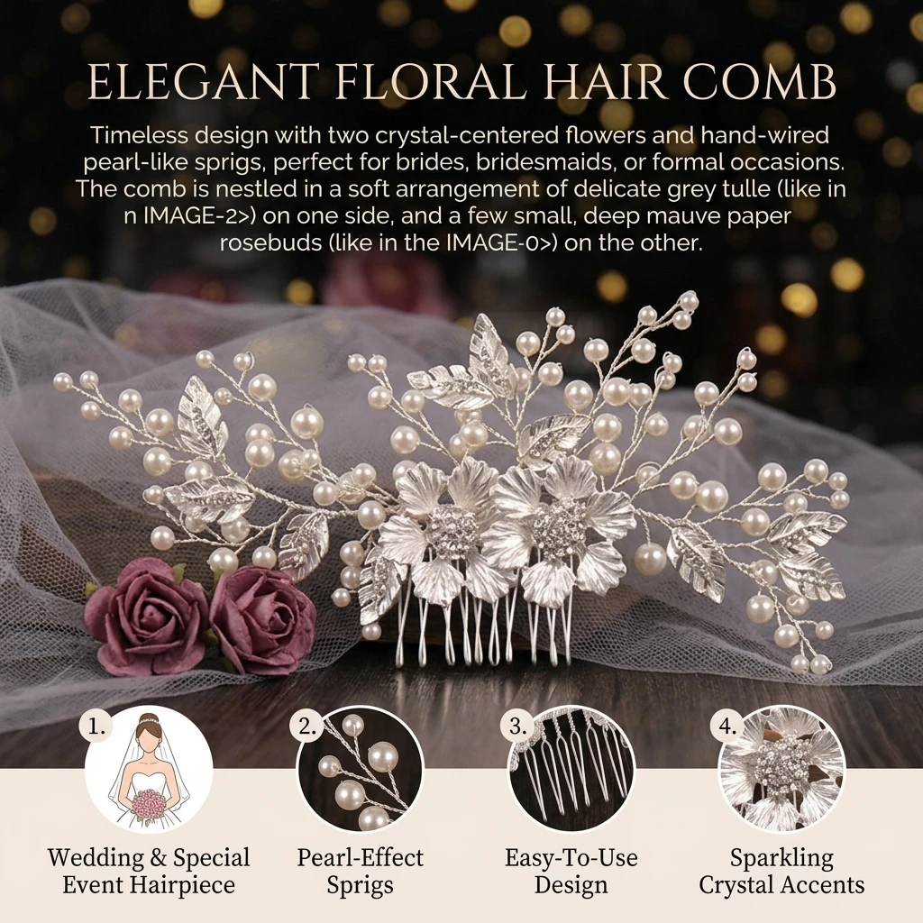 Alloy Flower Pearls Side Combs Elegant Vintage Design Bridal Updo Hairpins Bride Wedding Party Hair Jewelry Accessories
Alloy Flower Pearls Side Combs Elegant Vintage Design Bridal Updo Hairpins Bride Wedding Party Hair Jewelry Accessories