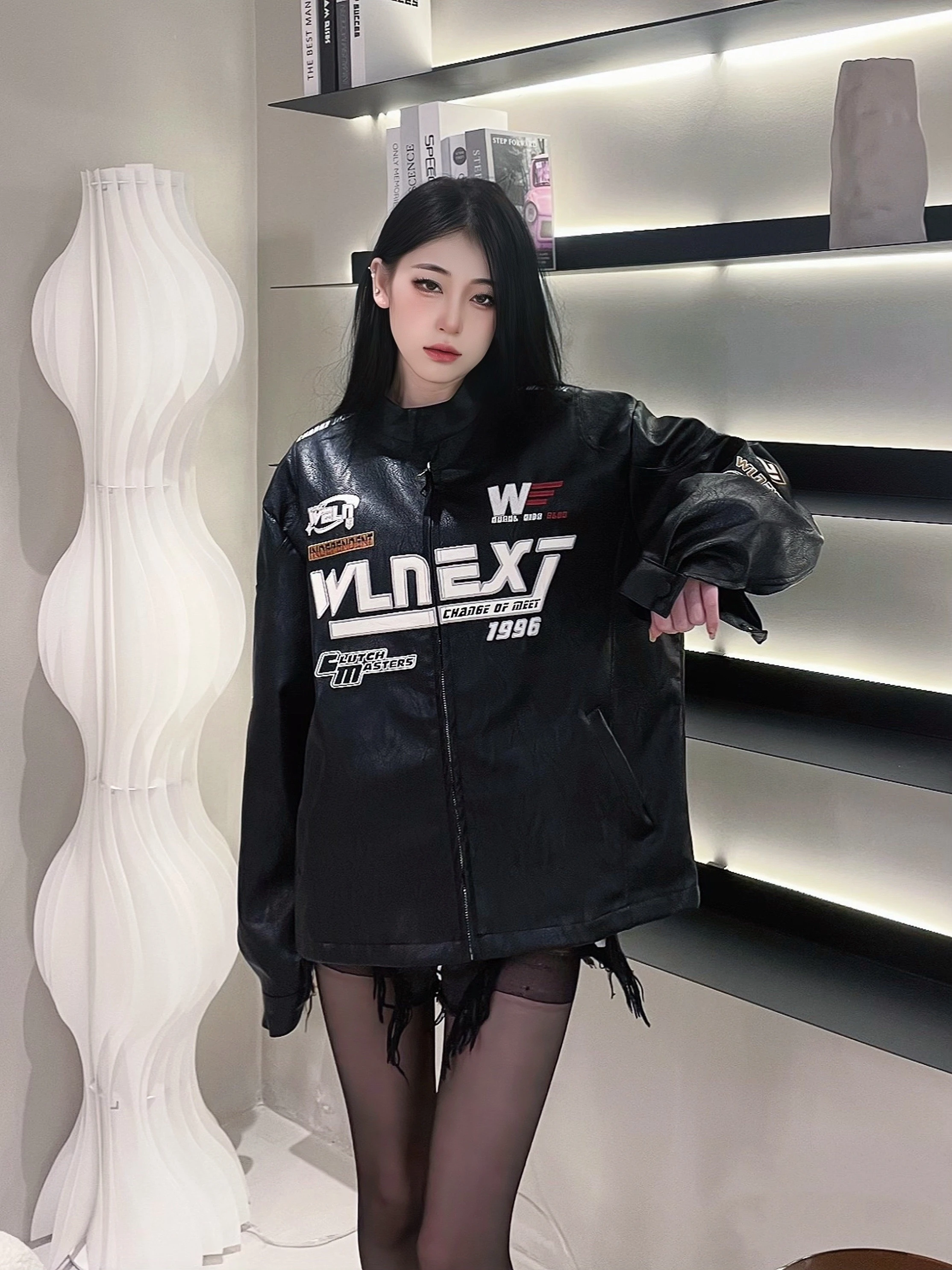 American Style Motorcycle Racing Jacket Leather Coat Men's Women's Spring Autumn New Fashion Loose Couple Cool Biker Clothes ...
American Style Motorcycle Racing Jacket Leather Coat Men's Women's Spring Autumn New Fashion Loose Couple Cool Biker Clothes ...