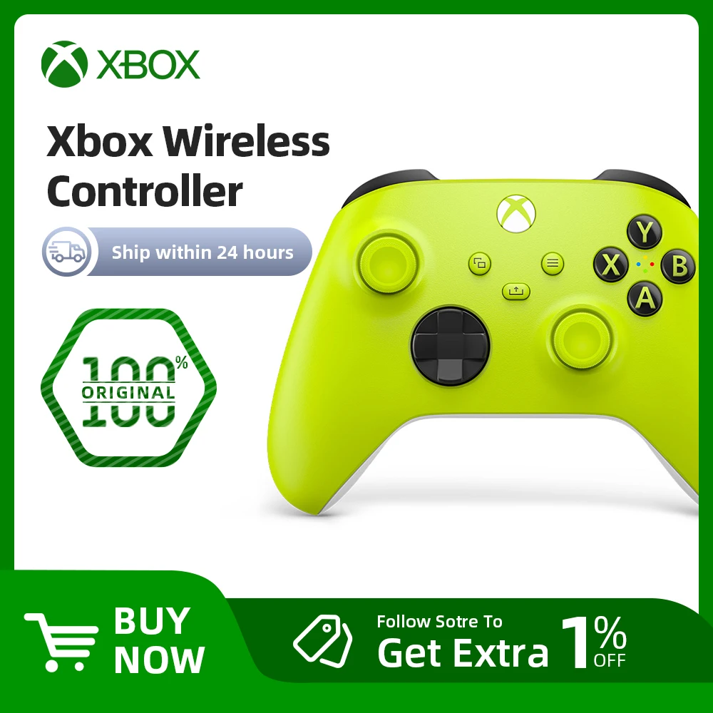 Microsoft Xbox Core Wireless Controller - Volt / White/Black- for Xbox Series S X XSS XSX Xbox One Controller
Microsoft Xbox Core Wireless Controller - Volt / White/Black- for Xbox Series S X XSS XSX Xbox One Controller
