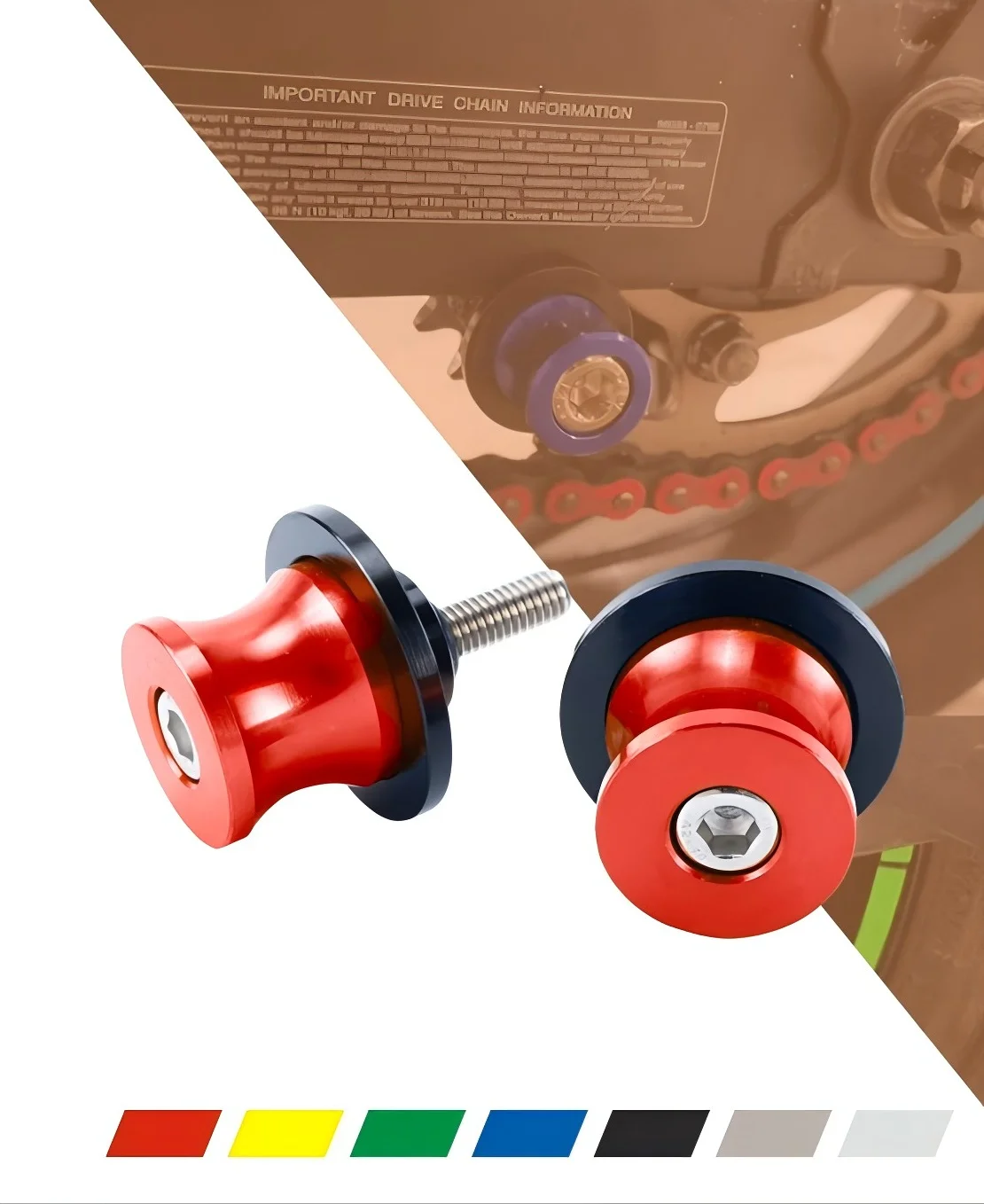 8mm CNC Motorcycle Swingarm Spools for Honda CBR1000RR/CBR600RR (2003-2025) CBR954RR/CBR919RR/VTR1000 - Axle Sliders
8mm CNC Motorcycle Swingarm Spools for Honda CBR1000RR/CBR600RR (2003-2025) CBR954RR/CBR919RR/VTR1000 - Axle Sliders