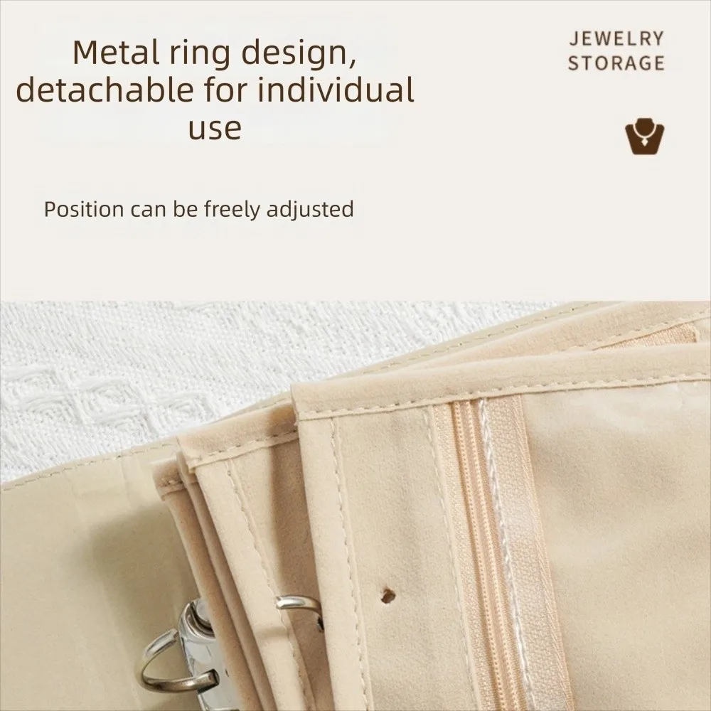 Portable Jewelry Storage Book Zipper Clear Pockets Jewelry Organizer Roll PU Leather Luxury Jewelry Storage Bag Photo Props
Portable Jewelry Storage Book Zipper Clear Pockets Jewelry Organizer Roll PU Leather Luxury Jewelry Storage Bag Photo Props