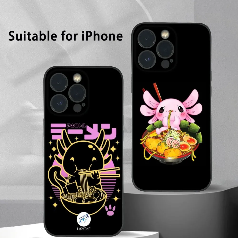 Axolotl And Ramen Phone Case For iPhone 16 15 14 13 Pro Max Plus Mini Frosted Soft Shell Funda
Axolotl And Ramen Phone Case For iPhone 16 15 14 13 Pro Max Plus Mini Frosted Soft Shell Funda