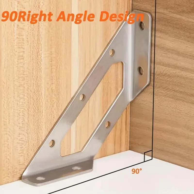 10/20/40pcs Corner Brackets Stainless Steel Furniture Angle Shelf Connector Cabinet Support Fixing Frame Corner Brace with Screw
10/20/40pcs Corner Brackets Stainless Steel Furniture Angle Shelf Connector Cabinet Support Fixing Frame Corner Brace with Screw