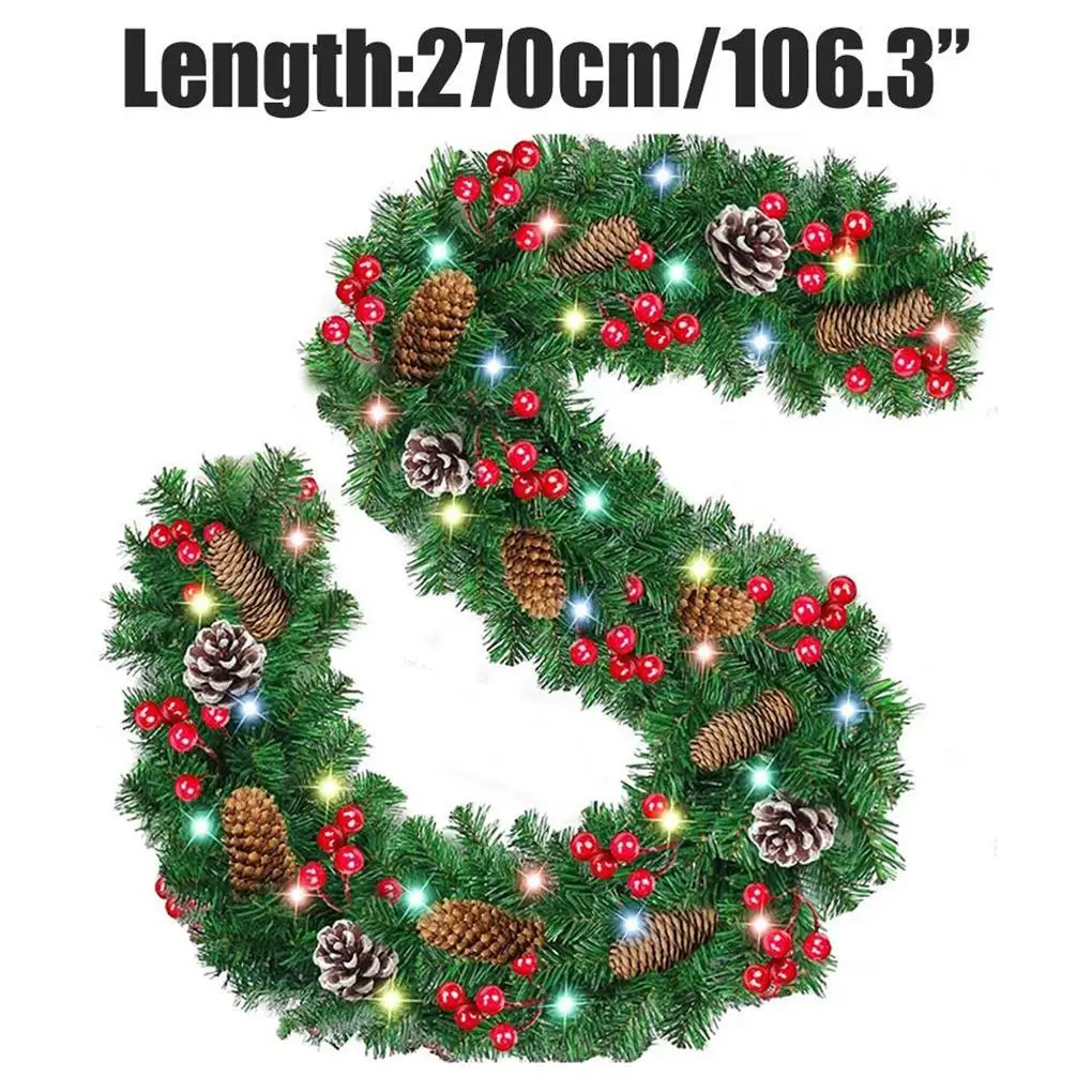 2.7M LED Christmas Green Cane Ribbons Garland DIY Xmas Tree 50 LED Light Cane Ribbon Wreath Hanging Pendents Home Party Decor
2.7M LED Christmas Green Cane Ribbons Garland DIY Xmas Tree 50 LED Light Cane Ribbon Wreath Hanging Pendents Home Party Decor