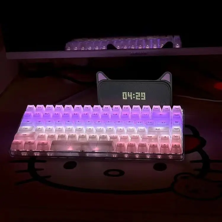 Transparent Fog White Black Keycap 104-Key OEM ABS Non-Engraved Cross-Axis Mechanical Keyboard Backlight Translucent Keycap
Transparent Fog White Black Keycap 104-Key OEM ABS Non-Engraved Cross-Axis Mechanical Keyboard Backlight Translucent Keycap