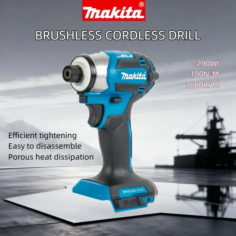 Makita 18V LXT Cordless Impact Driver DTD173 Brushless Electric Drill Screwdriver Wood/Bolt T1/T2-Mode Twin LED Light 180 N·m
Makita 18V LXT Cordless Impact Driver DTD173 Brushless Electric Drill Screwdriver Wood/Bolt T1/T2-Mode Twin LED Light 180 N·m