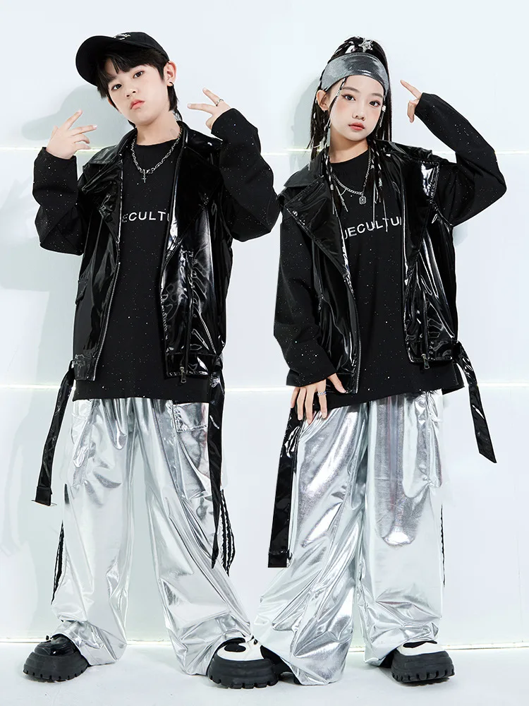 Children's Street Dance Fashion Performance Outfit Boys SethiphopChildren's Hip-Hop Jazz Dance Leather Vest for Autumn
Children's Street Dance Fashion Performance Outfit Boys SethiphopChildren's Hip-Hop Jazz Dance Leather Vest for Autumn
