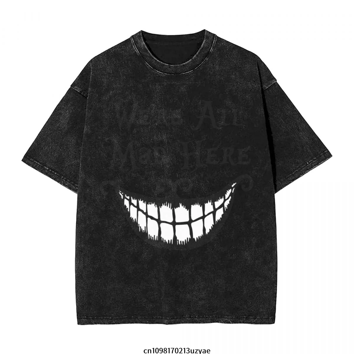 WE'RE ALL MAD HERE Мужская винтажная хлопковая футболка с короткими рукавами Летняя футболка в стиле хип-хоп
WE'RE ALL MAD HERE Мужская винтажная хлопковая футболка с короткими рукавами Летняя футболка в стиле хип-хоп