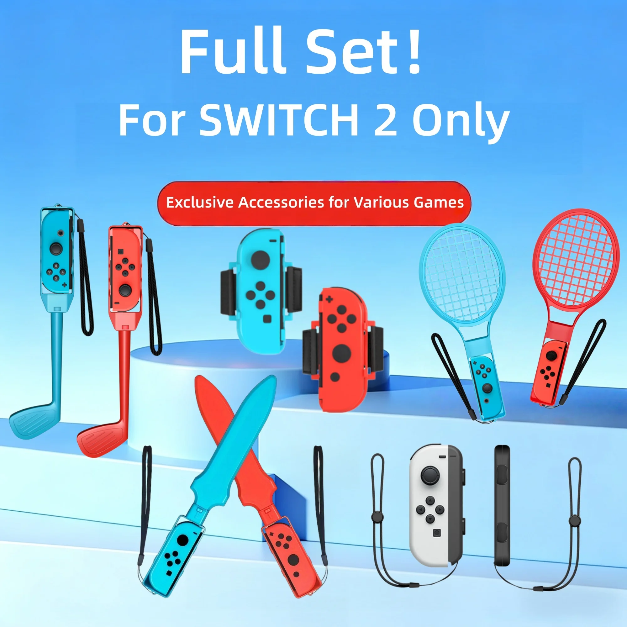 Набор аксессуаров для спортивных игр 10 в 1 для Nintendo Switch OLED: комплект спортивных принадлежностей с гольф-клюшками
Набор аксессуаров для спортивных игр 10 в 1 для Nintendo Switch OLED: комплект спортивных принадлежностей с гольф-клюшками