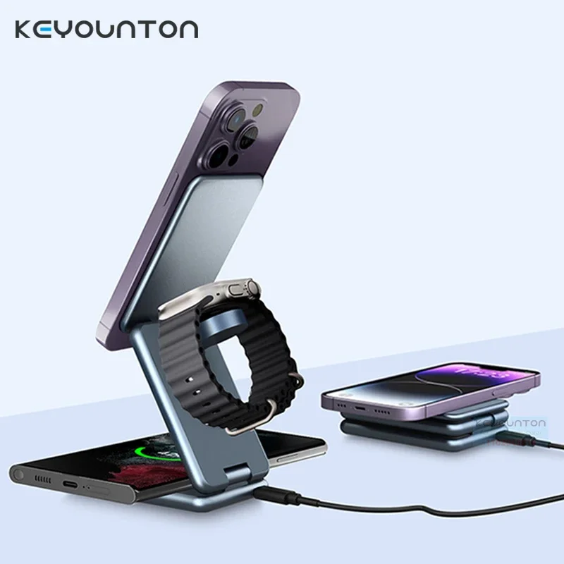 Магнитная Складная Беспроводная зарядная подставка 3 в 1 для iPhone 15 14 13 12 iWatch 8 7 Samsung Galaxy Watch 15 Вт быстрая зарядная станция
Магнитная Складная Беспроводная зарядная подставка 3 в 1 для iPhone 15 14 13 12 iWatch 8 7 Samsung Galaxy Watch 15 Вт быстрая зарядная станция
