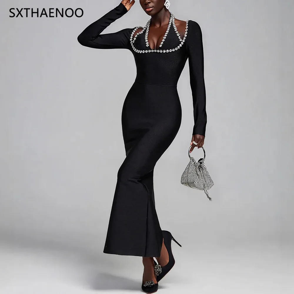 SXTHAENOO тяжелое осенне-зимнее женское платье премиум-класса Хепберн в стиле ретро с v-образным вырезом и подвесным вырезом, украшенное бриллиантами, тонкое платье с запахом
SXTHAENOO тяжелое осенне-зимнее женское платье премиум-класса Хепберн в стиле ретро с v-образным вырезом и подвесным вырезом, украшенное бриллиантами, тонкое платье с запахом
