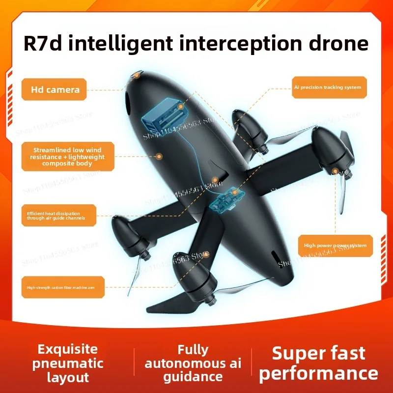 The R7 portable intelligent low-altitude response drone can automatically identify and respond quickly.
The R7 portable intelligent low-altitude response drone can automatically identify and respond quickly.