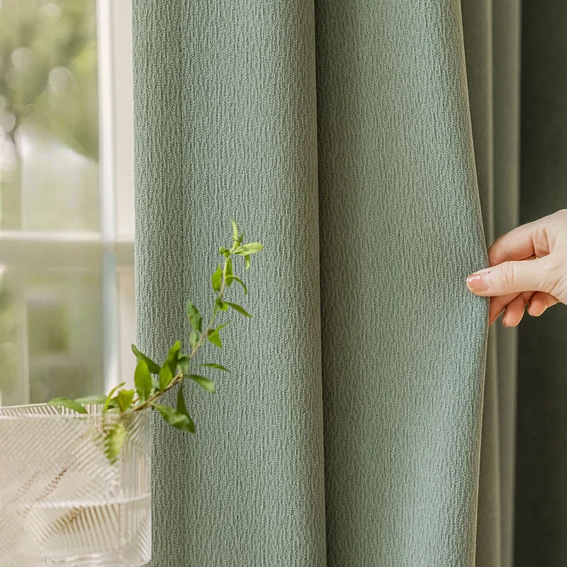 Matcha Green Chenille Thermal Insulation Curtain Japanese Style Minimalist Living Room Blackout Full House Curtain Customization
Matcha Green Chenille Thermal Insulation Curtain Japanese Style Minimalist Living Room Blackout Full House Curtain Customization