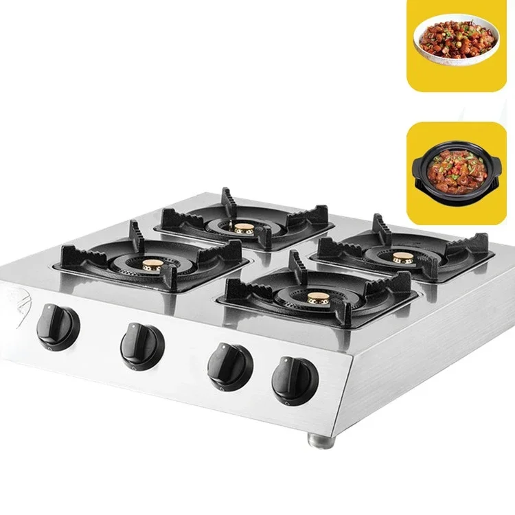 Hot SalseKitchen Настольный ценник Стол из нержавеющей стали с 4-мя конфорками Варочная панель Газовая варочная панель Плита
Hot SalseKitchen Настольный ценник Стол из нержавеющей стали с 4-мя конфорками Варочная панель Газовая варочная панель Плита
