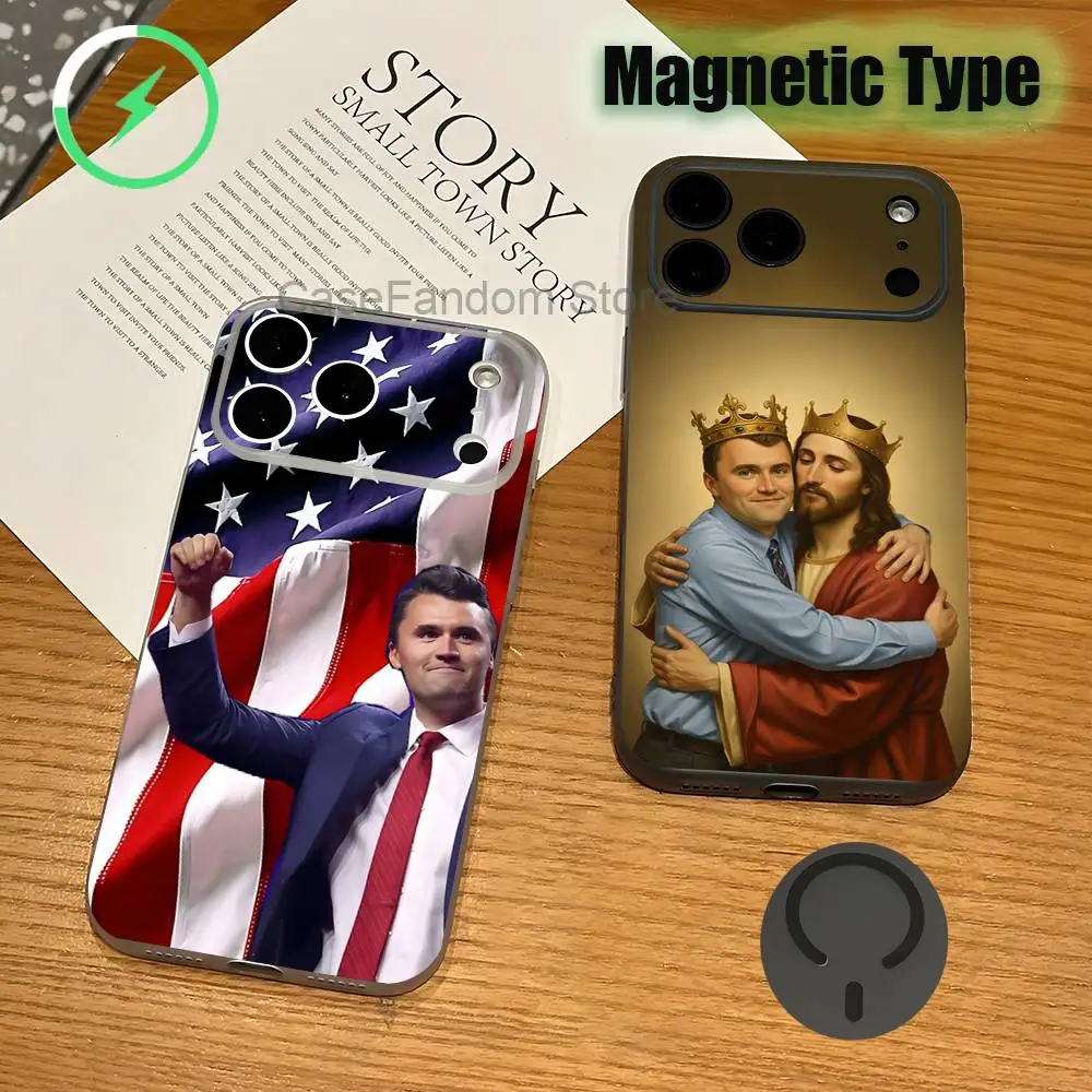Charlie K-Kirk Jesus Shockproof Transparent gray Phone Case For iPhone 17,16,15,14,13,12,11,Pro,Max,Plus,Magnetic Charging
Charlie K-Kirk Jesus Shockproof Transparent gray Phone Case For iPhone 17,16,15,14,13,12,11,Pro,Max,Plus,Magnetic Charging