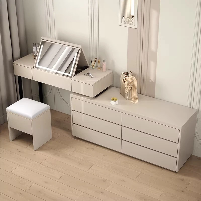 Modern Minimalist Flap Foldable Makeup Mirror Chest of Drawers Dresser All-in-One Bedroom Multifunctional Combo Customizable
Modern Minimalist Flap Foldable Makeup Mirror Chest of Drawers Dresser All-in-One Bedroom Multifunctional Combo Customizable