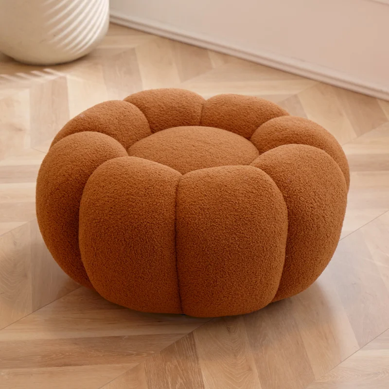 Modern Living Room Stool Wooden Frame Accent Puff Padded Pouffe Round Brown Velvet Footstool for Bedroom Dressing
Modern Living Room Stool Wooden Frame Accent Puff Padded Pouffe Round Brown Velvet Footstool for Bedroom Dressing