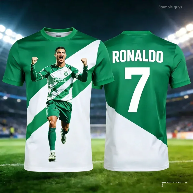 Summer Men Short Sleeve Football Tshirt Ronaldo 7 Casual Jersey Kids Boys Clothes Adult Male Kids Casual Dressing
Summer Men Short Sleeve Football Tshirt Ronaldo 7 Casual Jersey Kids Boys Clothes Adult Male Kids Casual Dressing