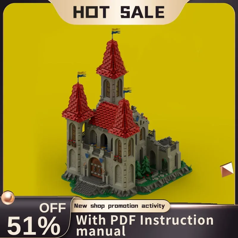 New 5169Pcs Moc European Medieval Street View Black Knights Rose Castle Model Diy Creative Ideas Toy Birthday Gift Custom Puzzle
New 5169Pcs Moc European Medieval Street View Black Knights Rose Castle Model Diy Creative Ideas Toy Birthday Gift Custom Puzzle