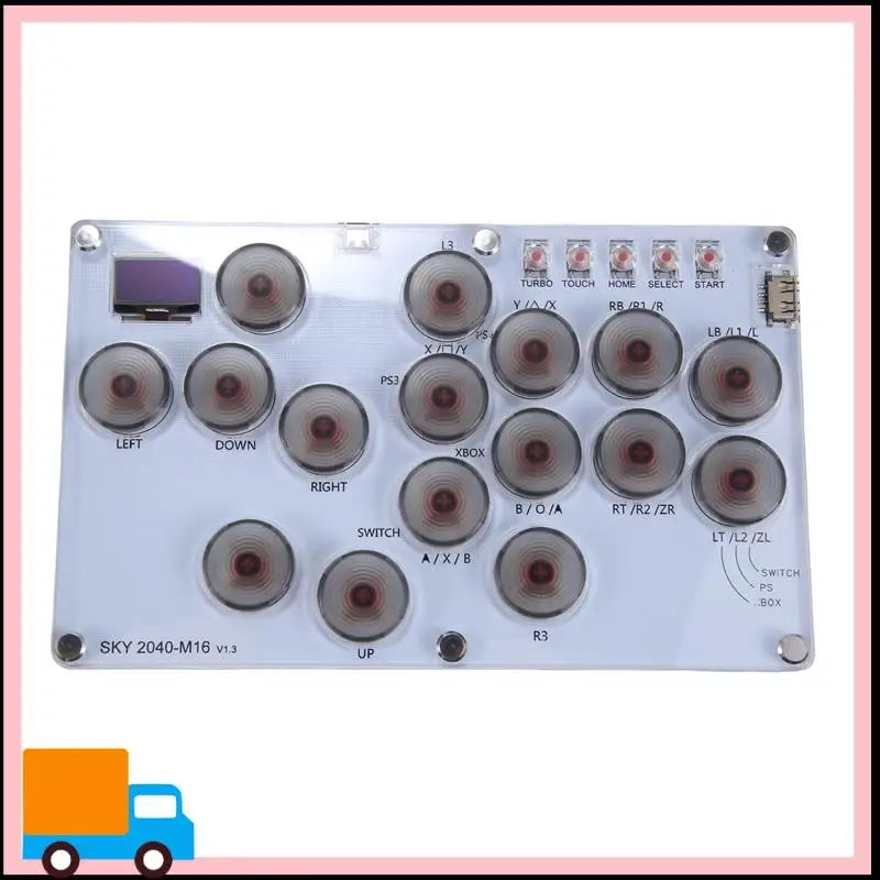Professional 16Key Joystick Hitbox Keyboard Arcade Stick Controller For PS4/PS3/Switch/Steam Arcade Hitbox Controller Fight Stic
Professional 16Key Joystick Hitbox Keyboard Arcade Stick Controller For PS4/PS3/Switch/Steam Arcade Hitbox Controller Fight Stic