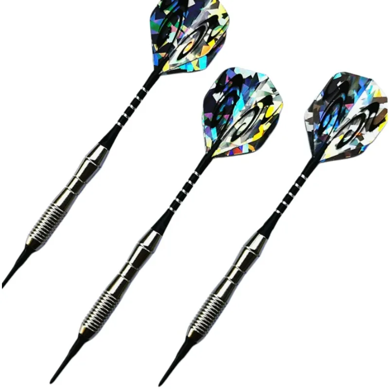 18g Silver Plated Soft Tip Darts 3Pcs Set Black Dart Shafts L5/L3/L16 Spider Pattern Flight Plastic Tips Electronic Dartboard
18g Silver Plated Soft Tip Darts 3Pcs Set Black Dart Shafts L5/L3/L16 Spider Pattern Flight Plastic Tips Electronic Dartboard