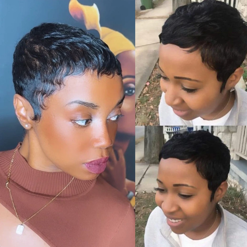 Short Pixie Cut Wig Straight Human Hair Wig for Women Full Machine Made Wig With Bangs 150% Density 4Inch
Short Pixie Cut Wig Straight Human Hair Wig for Women Full Machine Made Wig With Bangs 150% Density 4Inch