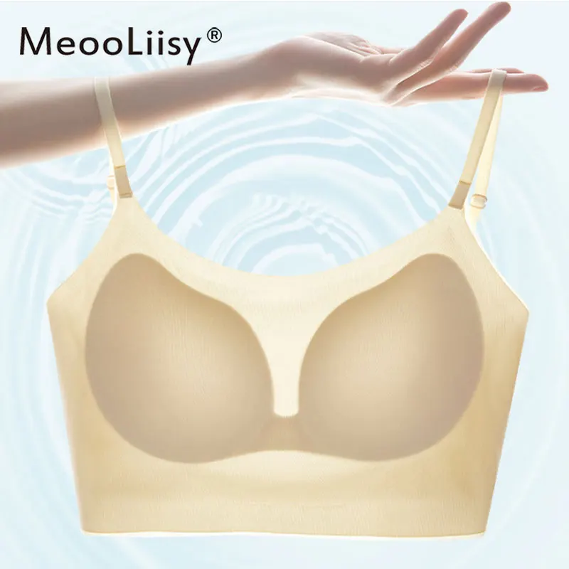 MeooLiisy Wireless Thin Cup Women's Bra Seamless Beauty Back Fixed Cup Wrapped Tube Top Ice Silk Vest Lingerie Underwear
MeooLiisy Wireless Thin Cup Women's Bra Seamless Beauty Back Fixed Cup Wrapped Tube Top Ice Silk Vest Lingerie Underwear