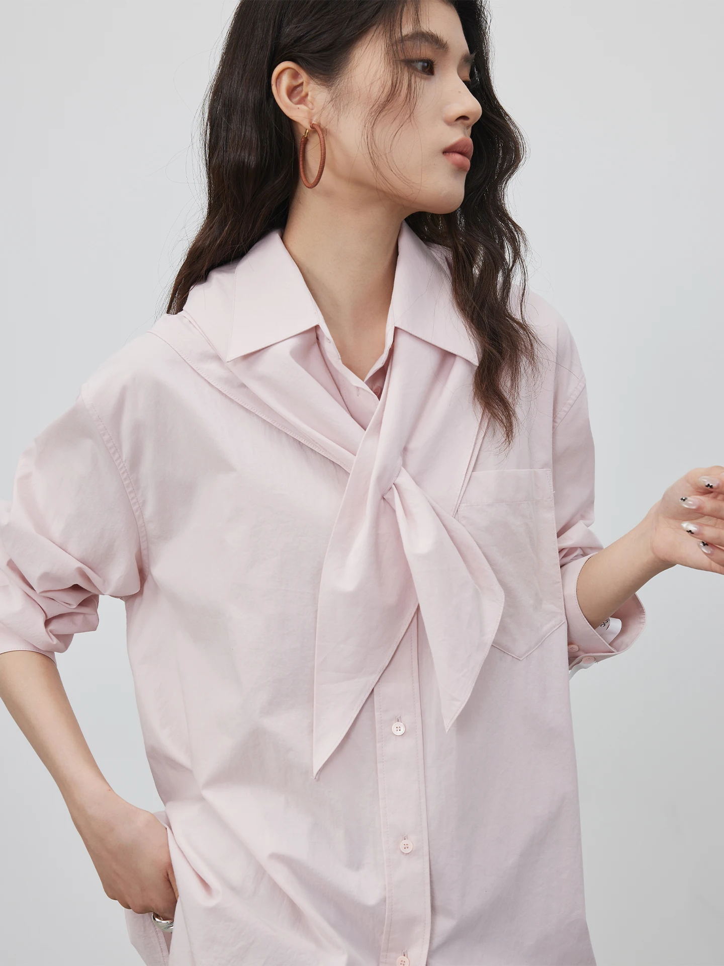 KEARA Detachable Scarf Long Sleeve Shirt Women Spring 2026 Loose Slimming Commute Shirt Jacket Korean Style Breathable Skin-F...
KEARA Detachable Scarf Long Sleeve Shirt Women Spring 2026 Loose Slimming Commute Shirt Jacket Korean Style Breathable Skin-F...