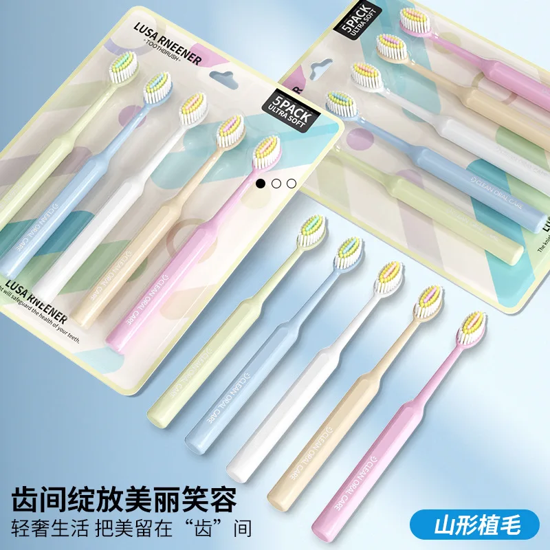Macaron colored soft bristled toothbrush, suitable for travel home use, suitable for deep cleaning of men's women's oral cavity
Macaron colored soft bristled toothbrush, suitable for travel home use, suitable for deep cleaning of men's women's oral cavity
