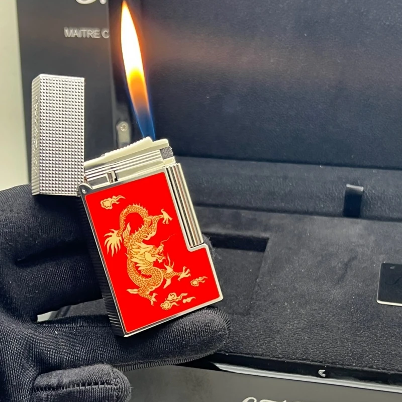 NEW JT. Dunant Cigarette Gas Lighter Metal Wiredrawing Tobacco Smoking Tools Father Man Luxury Gifts
NEW JT. Dunant Cigarette Gas Lighter Metal Wiredrawing Tobacco Smoking Tools Father Man Luxury Gifts