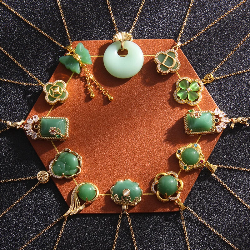 Green Buddha Hetian Jade Pendant Necklace Lucky Four Leaf Clover Butterfly Shape Fashion Jewelry Gifts
Green Buddha Hetian Jade Pendant Necklace Lucky Four Leaf Clover Butterfly Shape Fashion Jewelry Gifts