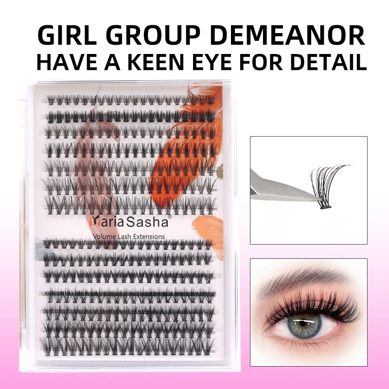 MARIA SASHA 10P 20P 30P 40P 50P 60P Individual Lashes 14 Rows Kit Cluster Eyelashes with Lash Glue Extension Kit Makeup Tools
MARIA SASHA 10P 20P 30P 40P 50P 60P Individual Lashes 14 Rows Kit Cluster Eyelashes with Lash Glue Extension Kit Makeup Tools