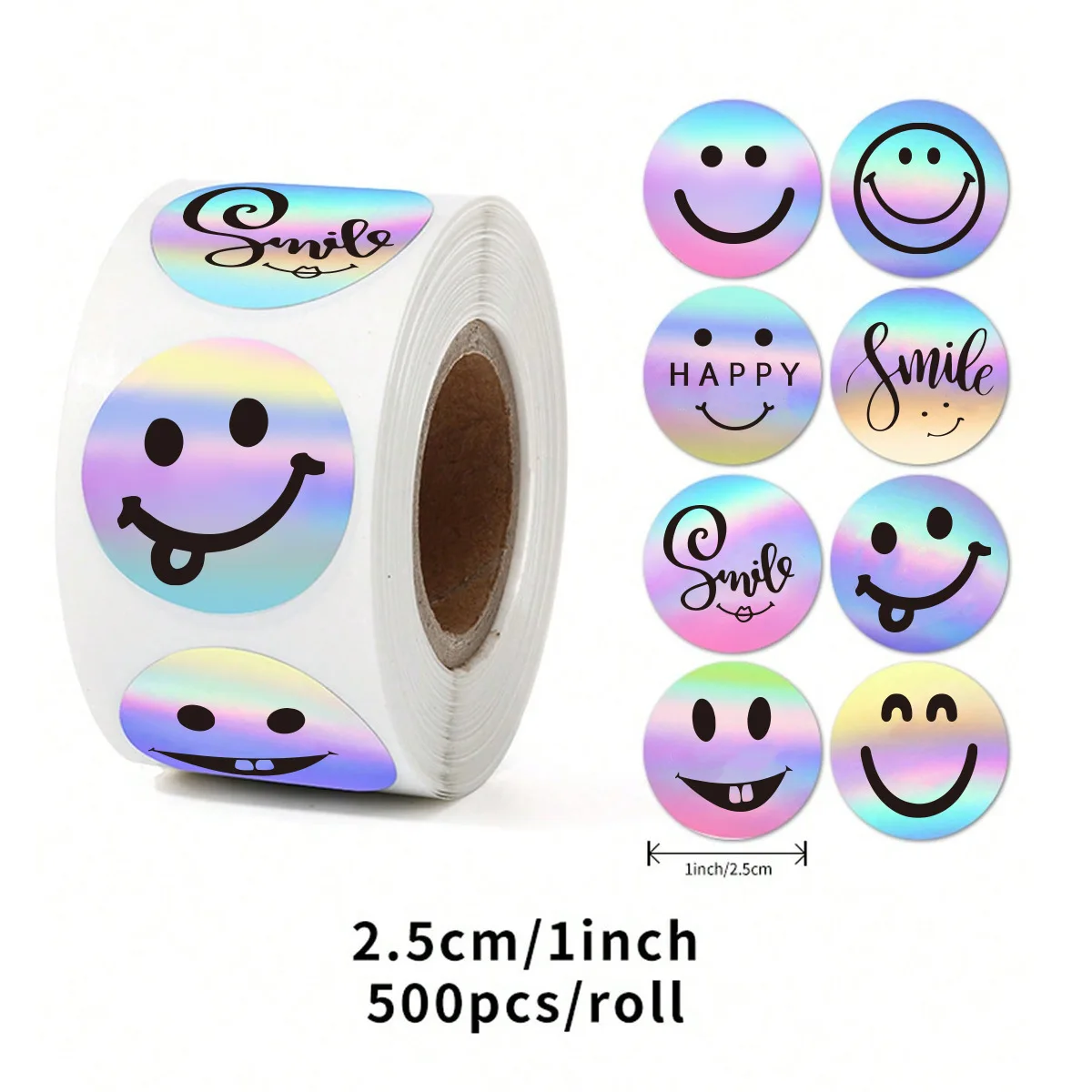 500 pcs/roll – Round laser-cut emoji stickers, ‘Thank you’ decorative stickers, self-adhesive labels and sealing stickers
500 pcs/roll – Round laser-cut emoji stickers, ‘Thank you’ decorative stickers, self-adhesive labels and sealing stickers