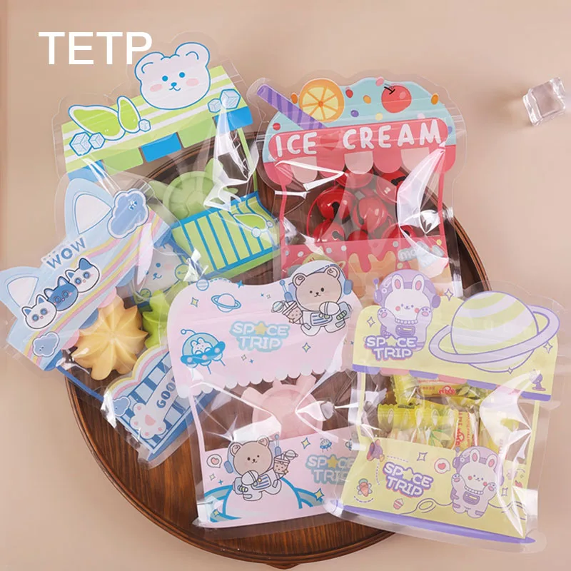 TETP 50Pcs Cartoon Bear Press-Seal Food Packaging Bags Small Transparent DIY Handmade Party Gift Snack Candy Baking Pocket
TETP 50Pcs Cartoon Bear Press-Seal Food Packaging Bags Small Transparent DIY Handmade Party Gift Snack Candy Baking Pocket