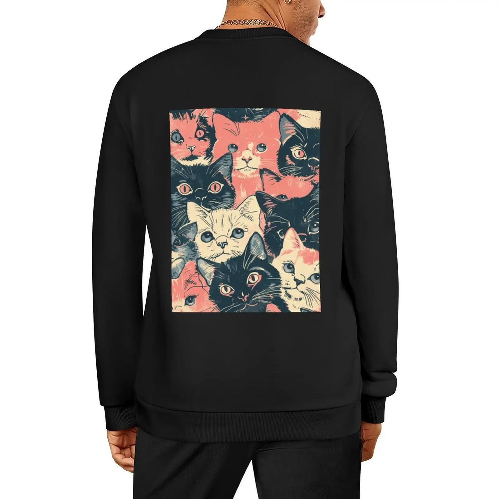 Cute Vintage Pattern Art Cats Kittens Pullover tracksuit men's winter sweater japanese style winter clothes sweatshirts
Cute Vintage Pattern Art Cats Kittens Pullover tracksuit men's winter sweater japanese style winter clothes sweatshirts